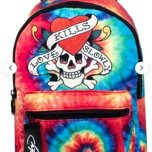 ED HARDY tie dye backpack
